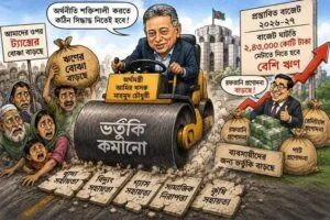 জনহিতকর কাজে বরাদ্দ কমছে, ঋণ বাড়ছে: চাপে সাধারণ মানুষ
