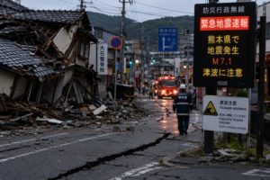 Japan Earthquake Kumamoto Magnitude 7 Tsunami Warning 2026