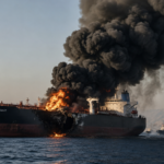 Oil Tanker Destroyed in Naval Mine Blast in the Strait of Hormuz