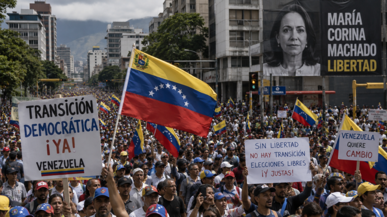 Venezuela to Launch Power Transition Talks Without Opposition Leader María Corina Machado
