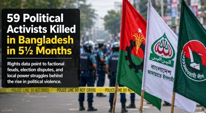 বিএনপি’র নিজস্ব খুনোখুনি বেশি, ৫ মাসে ৫৯ রাজনৈতিক নেতাকর্মী নিহত