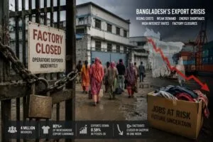 কারখানার আলো নিভছে, চাপ বাড়ছে বাংলাদেশের রপ্তানি অর্থনীতিতে