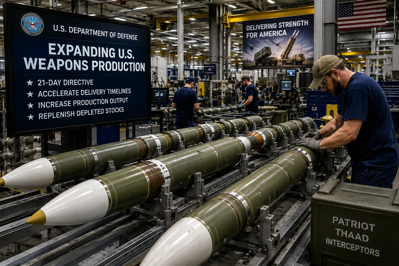 Trump Administration Orders Rapid Expansion of U.S. Weapons Production