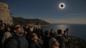 Moon Completely Covers the Sun as Rare Total Solar Eclipse Dazzles Europe