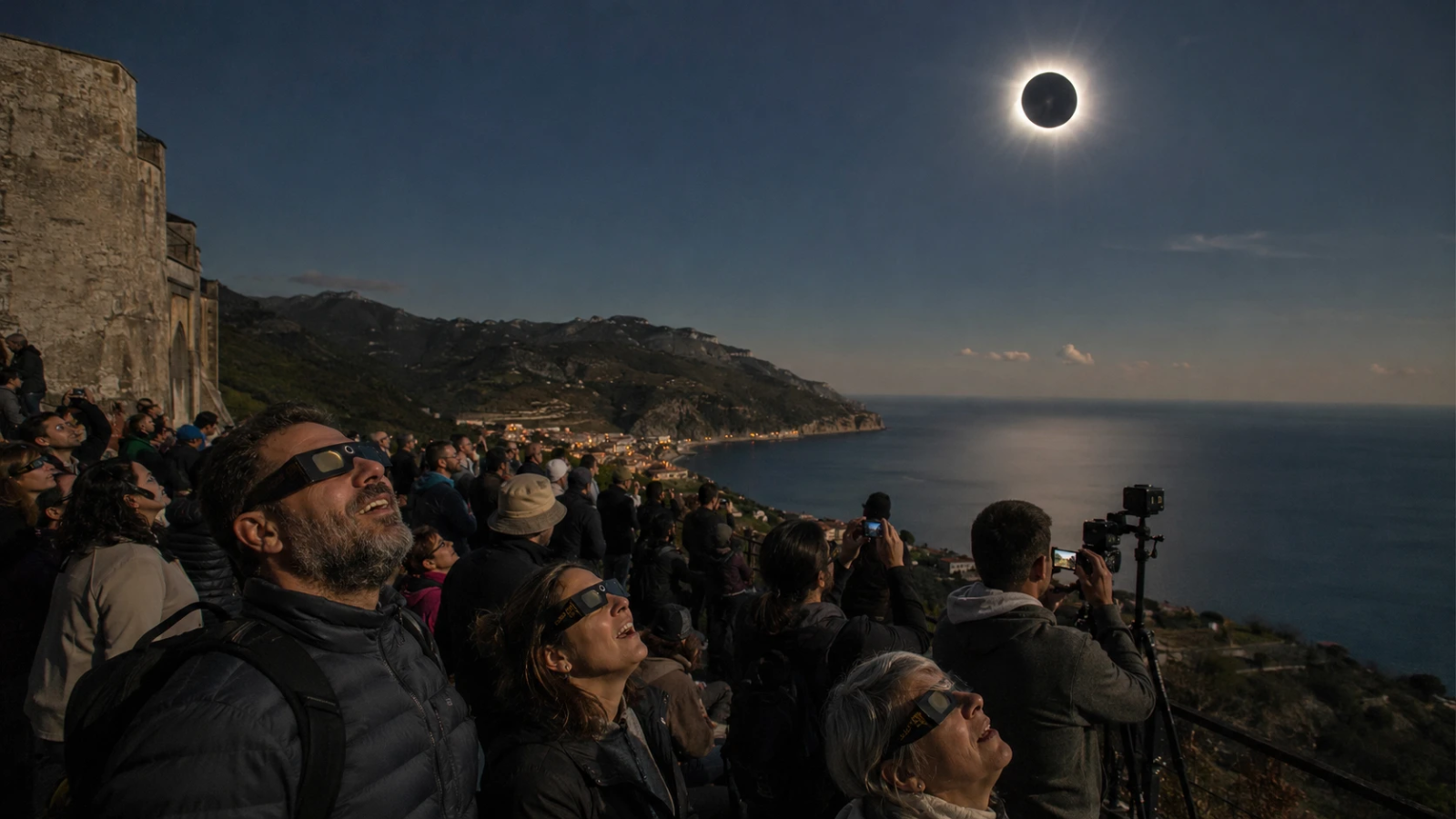 Moon Completely Covers the Sun as Rare Total Solar Eclipse Dazzles Europe