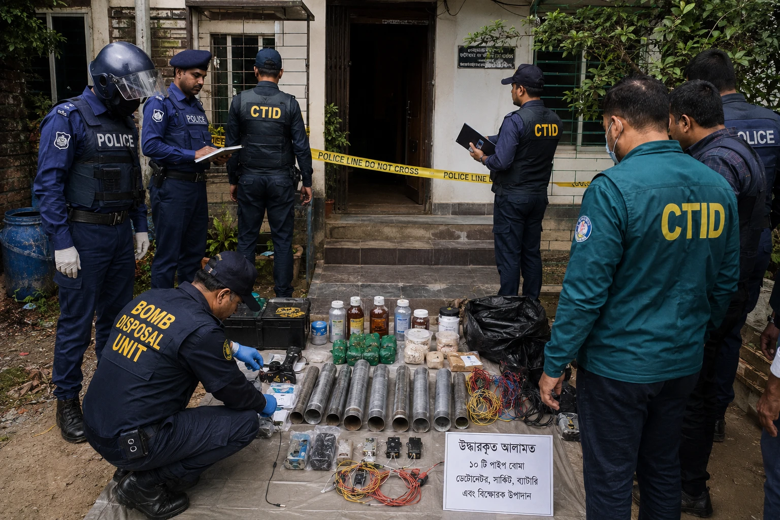 Bangladesh Police File Anti-Terrorism Case After Explosives Found in Savar