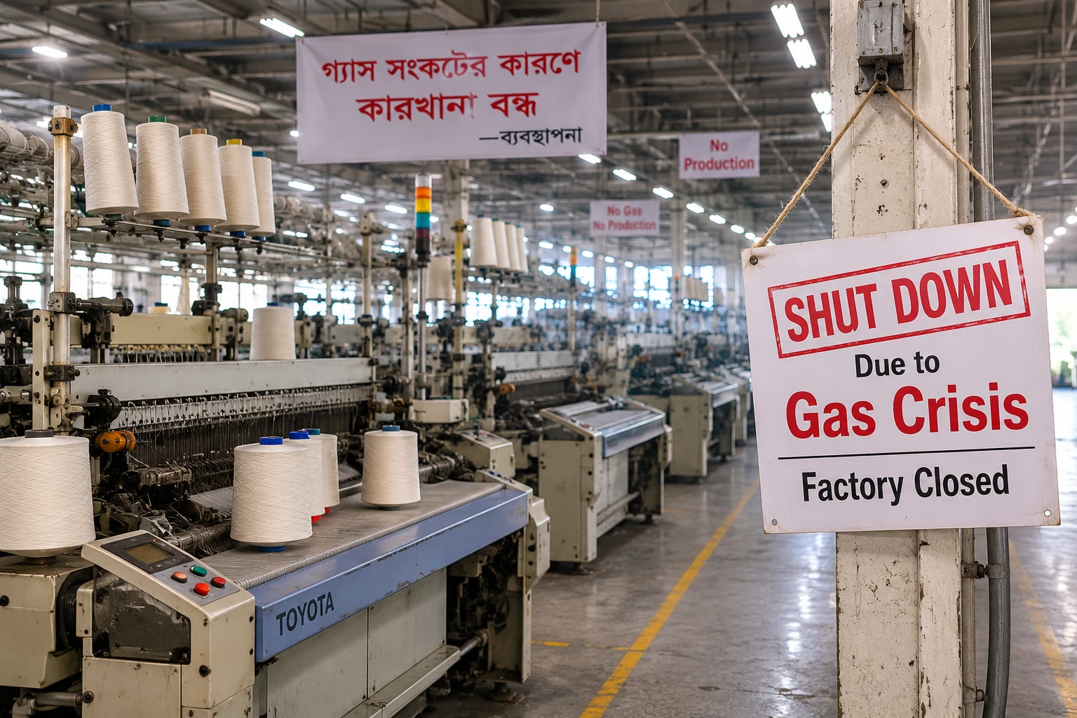 Over 900 Textile Mills Shut as Bangladesh Gas Crisis Deepens