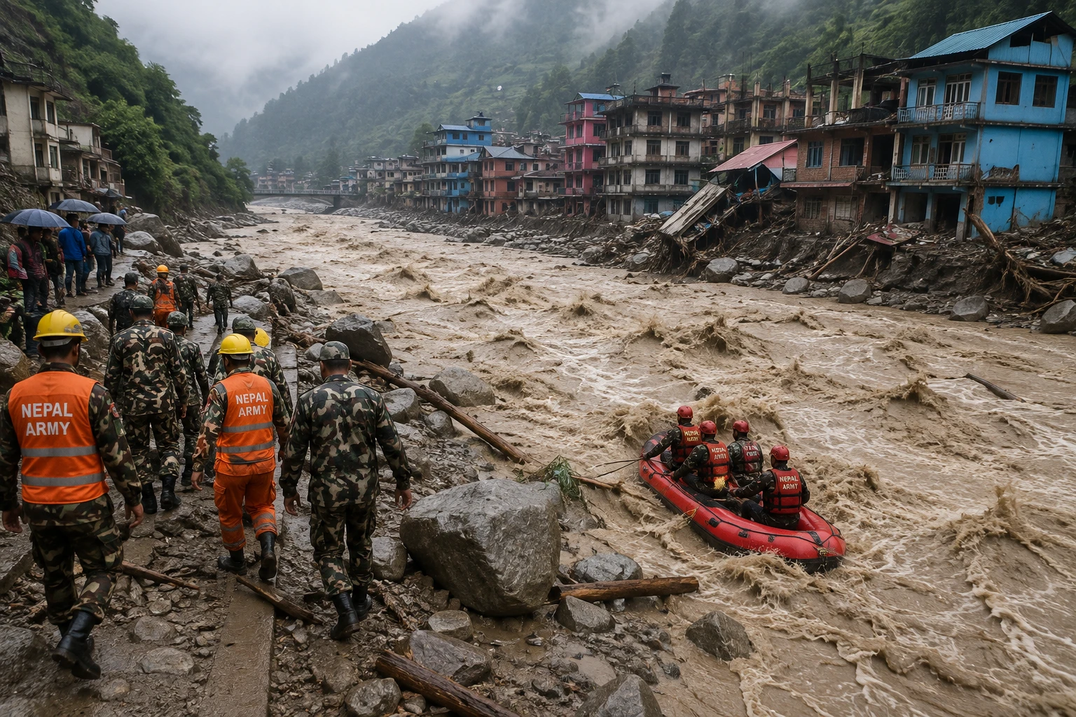 95 dead bodies recovered, 579 Feared Missing in Nepal's' Flash Flood