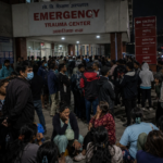 Relatives Crowd Kathmandu Hospital at Midnight Searching for Missing Loved Ones