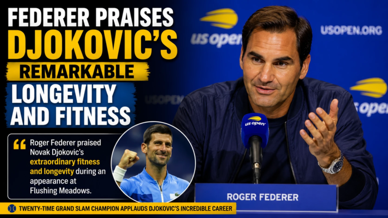 Federer praises Djokovic’s remarkable longevity and fitness