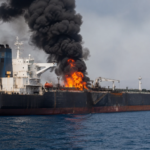 Tanker Catches Fire While Crossing Strait of Hormuz Without Iran’s Permission
