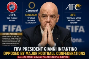FIFA President Gianni Infantino facing pressure from UEFA CONCACAF and AFC