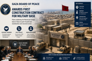 Gaza Board of Peace plans military base for Moroccan troops in Gaza