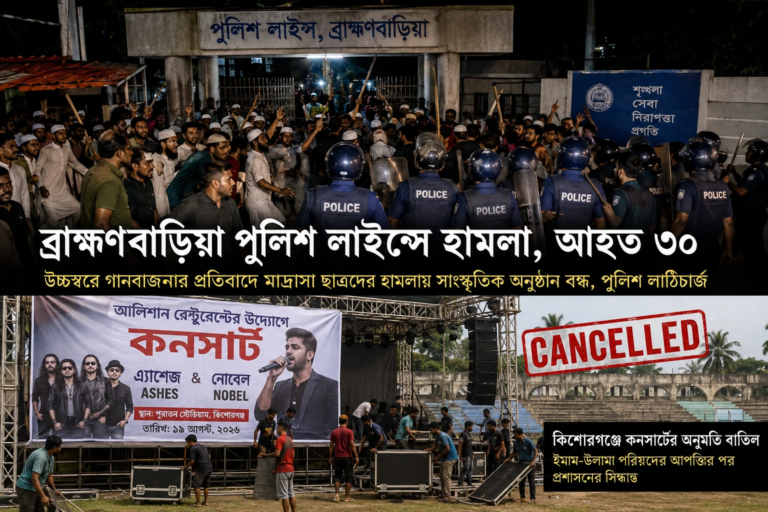 Madrasa Students Storm Police Lines, Halt Cultural Program in Bangladesh