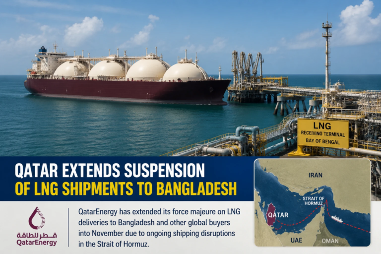 Qatar Extends Suspension of LNG Shipments to Bangladesh
