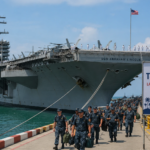 US Aircraft Carrier USS Abraham Lincoln Docks Near Pattaya After Record 250 Days at Sea