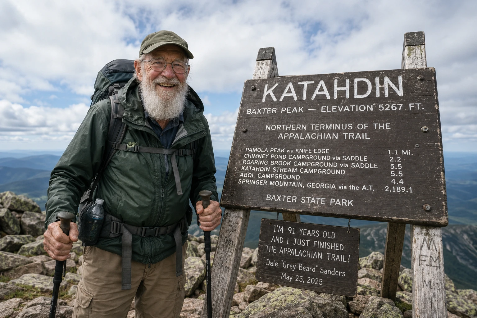 91-Year-Old Hiker Sets Record After 71 Falls on Appalachian Trail