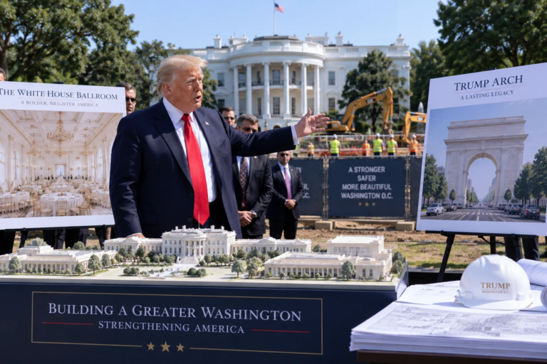 Trump Says Washington Projects Will Bear His Name