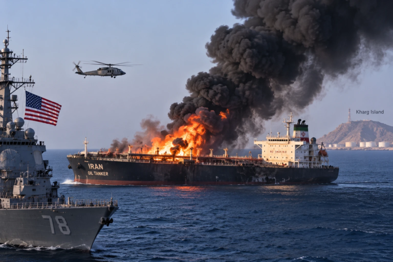 US Strikes Three Iranian Oil Tankers After Missile Attacks on Warships
