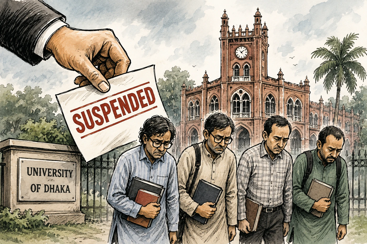 DU Suspends 4 Teachers; 3 Over July Movement Views