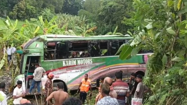 Three Killed, 30 Injured as Bus Plunges Into Ditch in Gopalganj