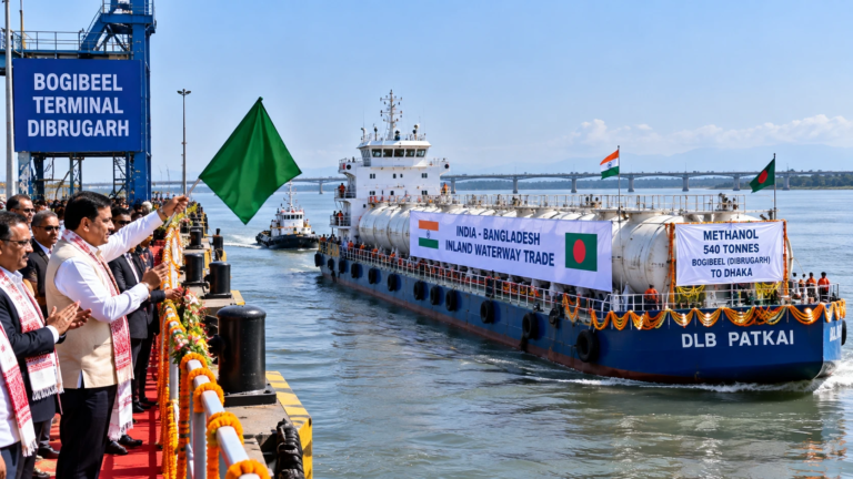 First Cargo Vessel from Assam to Bangladesh Since 1947 Sets Sail