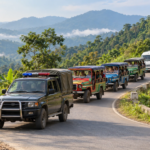 Gunfire Erupts on Sajek Road as Armed Group Blocks Tourists’ Vehicles