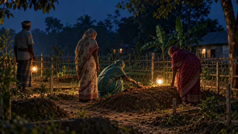 Jamaat Obstruction of Freedom Fighter’s Burial Triggers Public Fury; Daughter, Sisters Redig Grave at Midnight