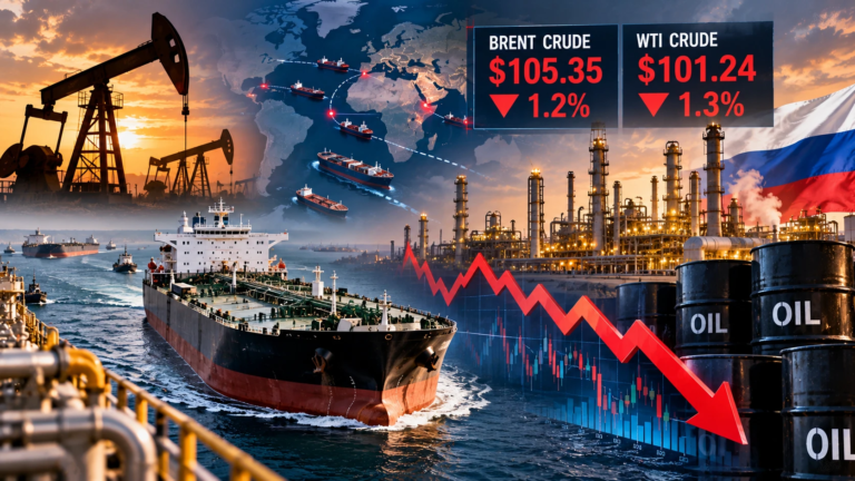 Oil Prices Fall as Russian Diesel Supply Prospects Ease Market Concerns