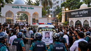 ঢাকায় রোটনের লাশবাহী গাড়ি আটকে দেওয়ার অভিযোগ, ক্ষুব্ধ সাবেক ও বর্তমান ছাত্রনেতারা